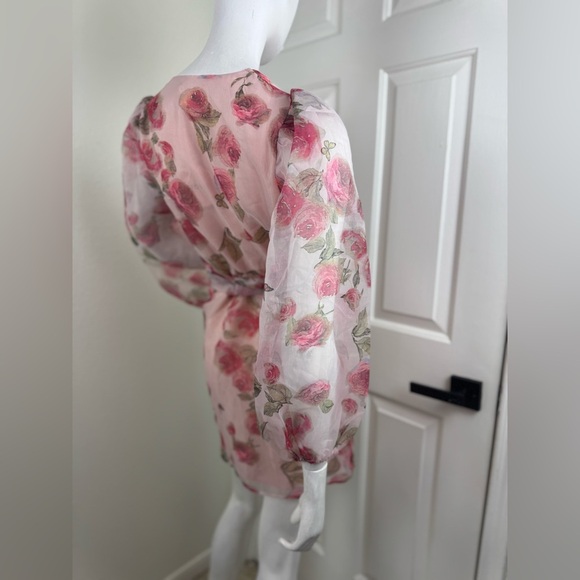 STORIA - Paisley and Floral Embroidered Mini Dress. D28 - Picture 5 of 15